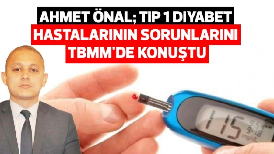 CHP'li Ahmet Önal Tip 1 Diyabet Hastalarının Sorunlarını Meclis'e Taşıdı