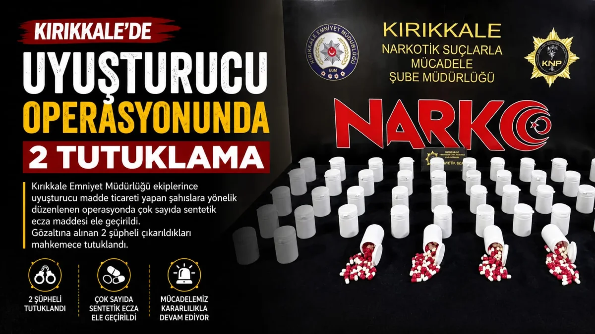 Kırıkkale'de Uyuşturucu Operasyonunda 2 Tutuklama