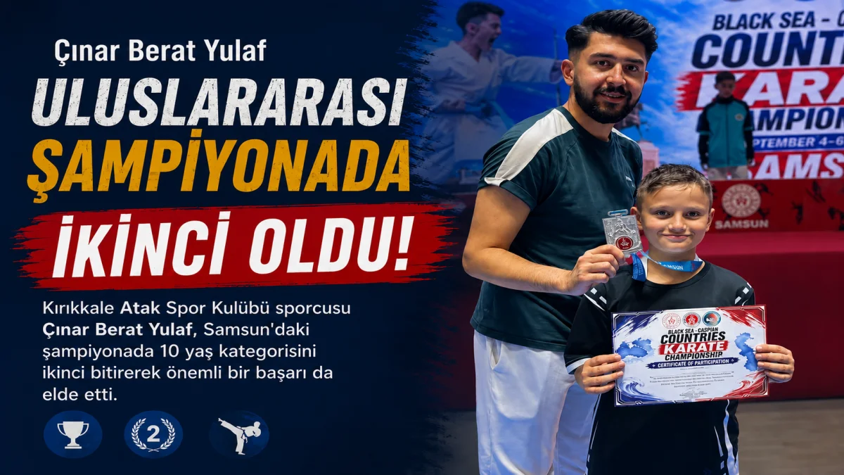 Çınar Berat Yulaf uluslararası şampiyonada ikinci oldu