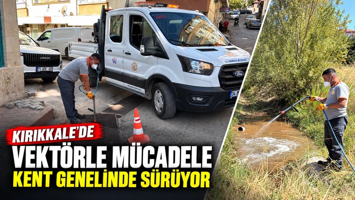 Kırıkkale’de Vektörle Mücadele Kent Genelinde Aralıksız Sürüyor