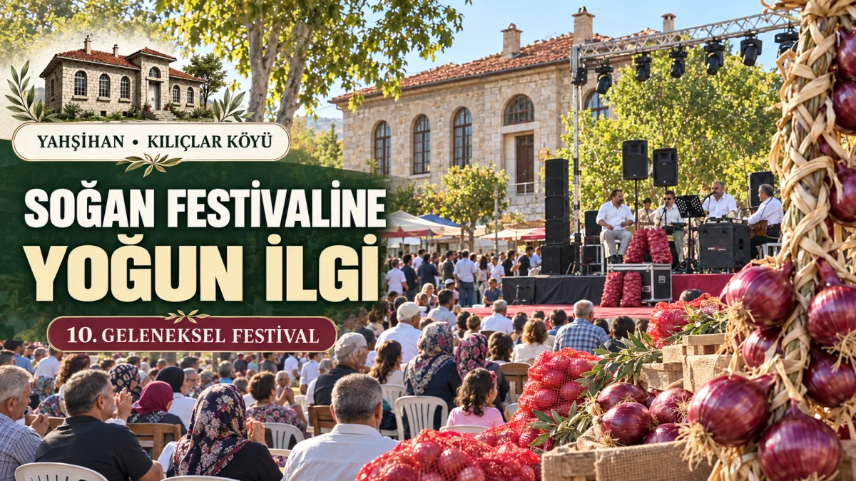 Kılıçlar Köyü’nde Soğan Festivali Coşkusu: Tescilli Lezzete Yoğun İlgi