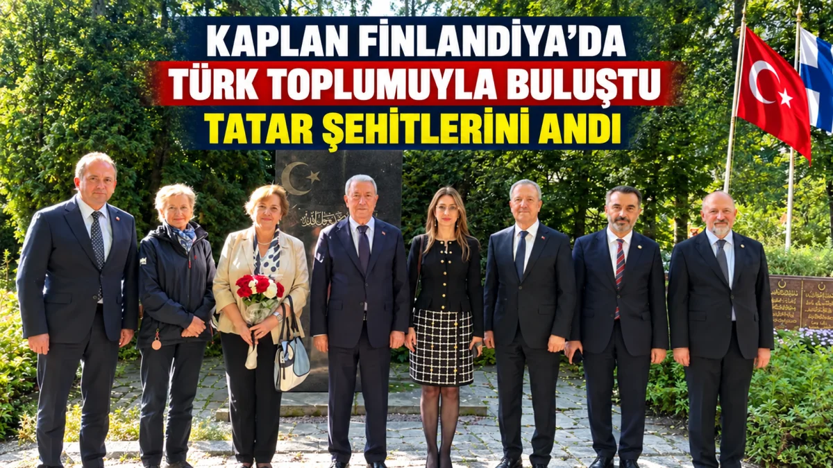 Mustafa Kaplan Finlandiya’da Türk toplumuyla buluştu, Tatar şehitlerini andı
