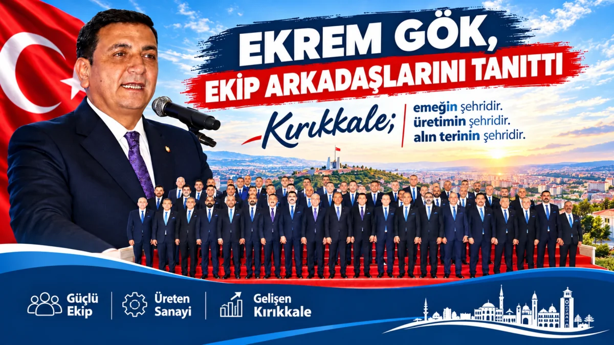 Ekrem Gök, Kırıkkale TSO seçimleri için Mavi Liste ekibini tanıttı