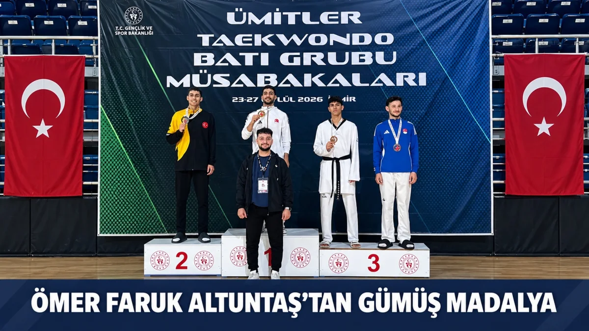 Kırıkkaleli Ömer Faruk Altuntaş İzmir’de gümüş madalya kazandı