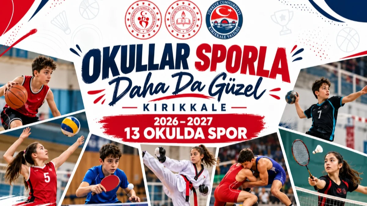 Kırıkkale’de 13 okulda spor zamanı