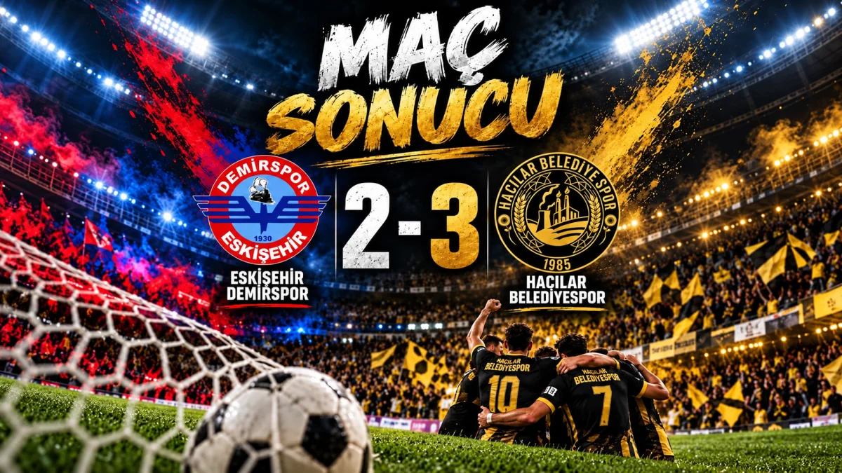 Hacılar Belediyespor’dan Eskişehir’de müthiş zafer! 3-2