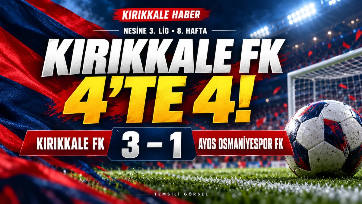 Kırıkkale FK 4’te 4 yaptı: Osmaniyespor’u 3-1 geçti