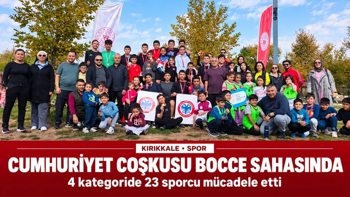 Kırıkkale’de Cumhuriyet Bayramı Heyecanı Bocce Sahasına Taşındı