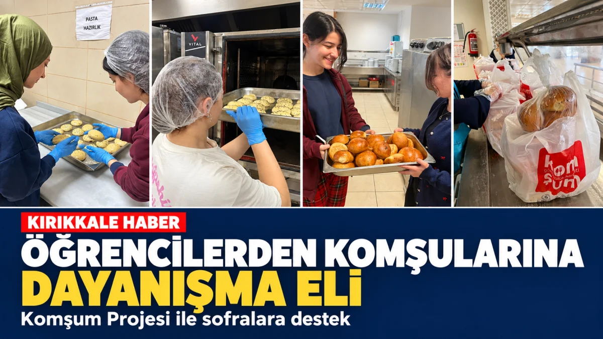 Kırıkkale’de yurt öğrencilerinden ihtiyaç sahibi ailelere dayanışma eli