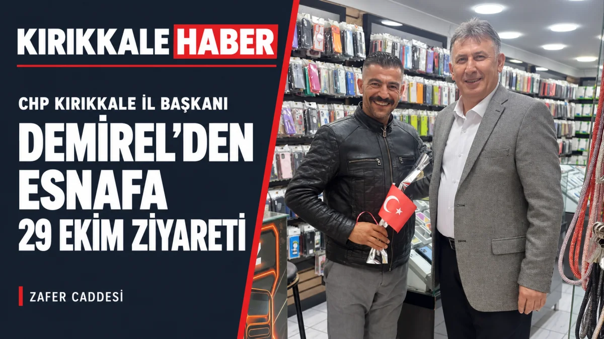 Demirel’den Zafer Caddesi esnafına Cumhuriyet Bayramı ziyareti