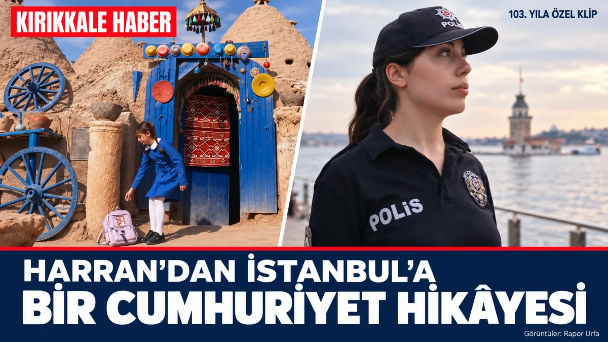 Harran’da başlayan polislik hayali, Cumhuriyet’in 103. yılına özel klipte