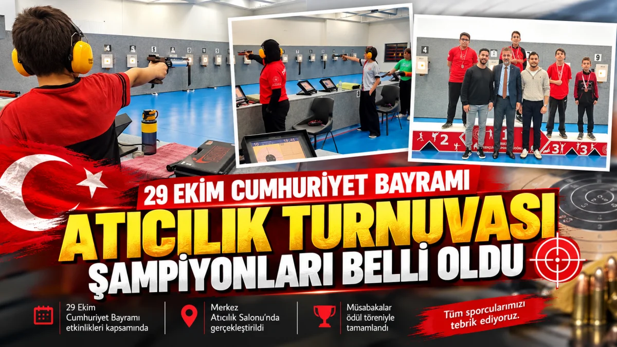 Kırıkkale’de Cumhuriyet Bayramı Atıcılık Turnuvası Tamamlandı: Genç Sporcular Hedef Başındaydı