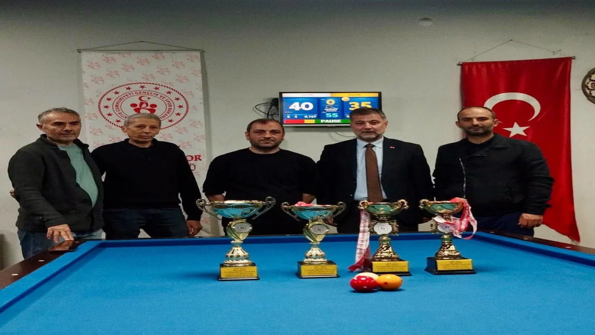 Kırıkkale’de Cumhuriyet Bayramı Bilardo Turnuvası Sona Erdi