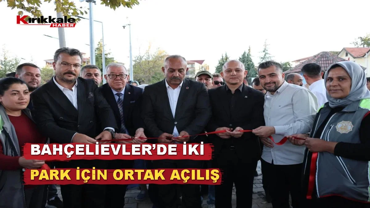 Bahçelievler’de iki park için ortak açılış